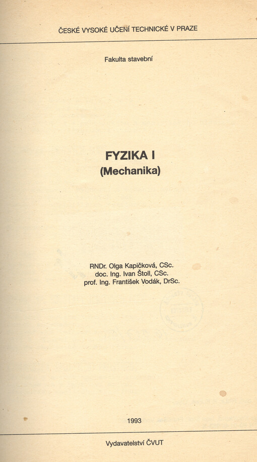 
  Fyzika 1
  