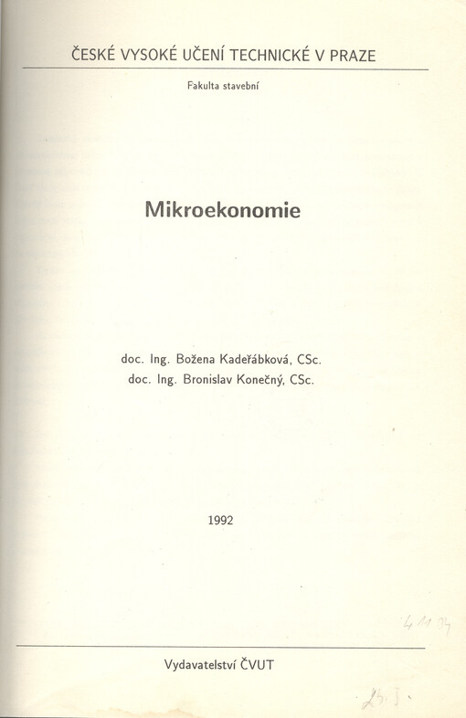 Mikroekonomie