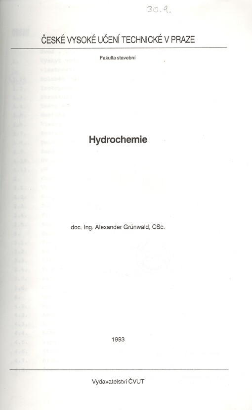 Hydrochemie