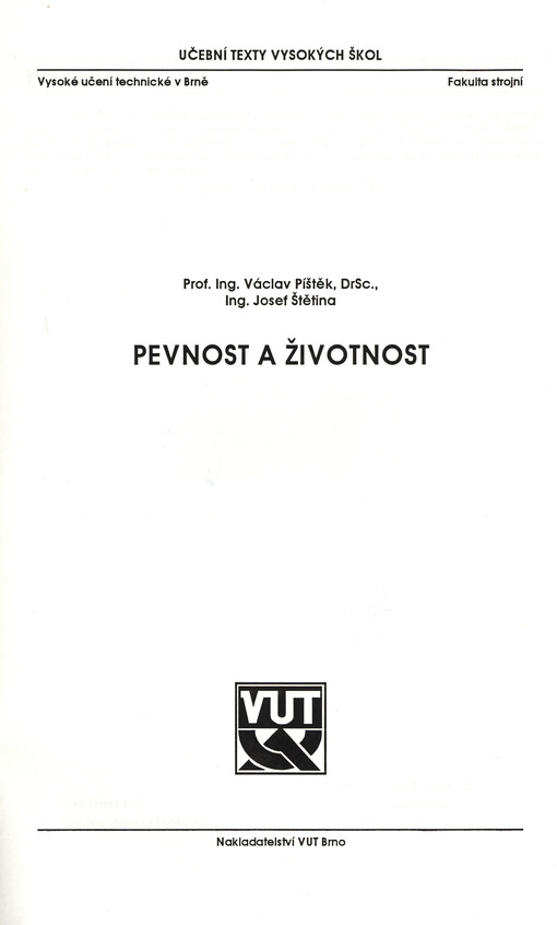 Pevnost a životnost