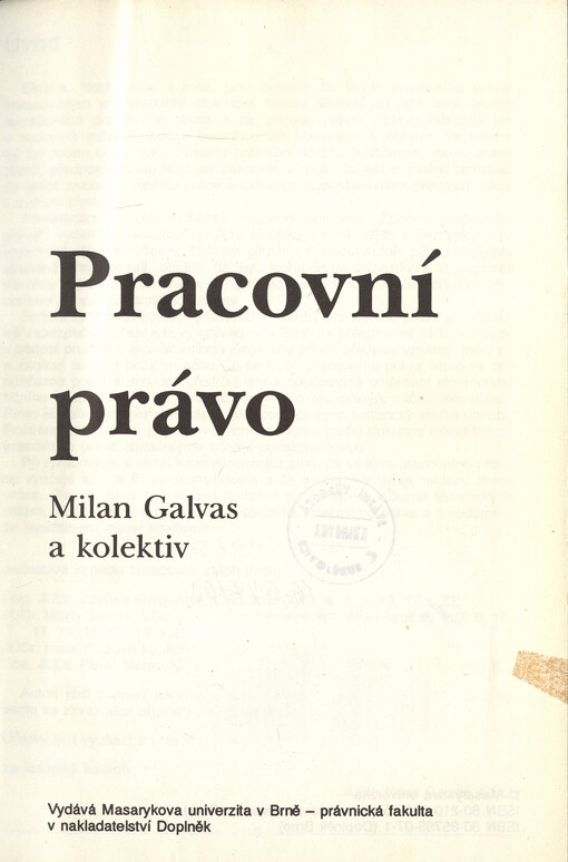 Pracovní právo