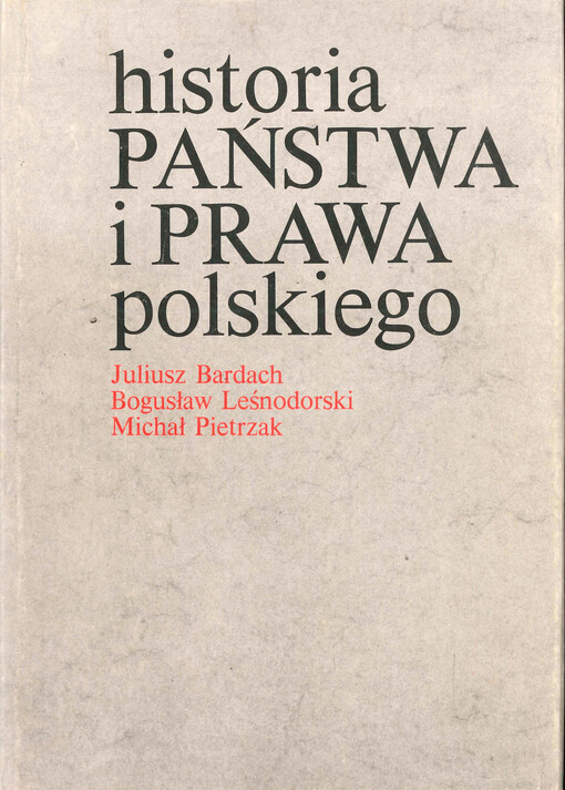 Historia państwa i prawa polskiego