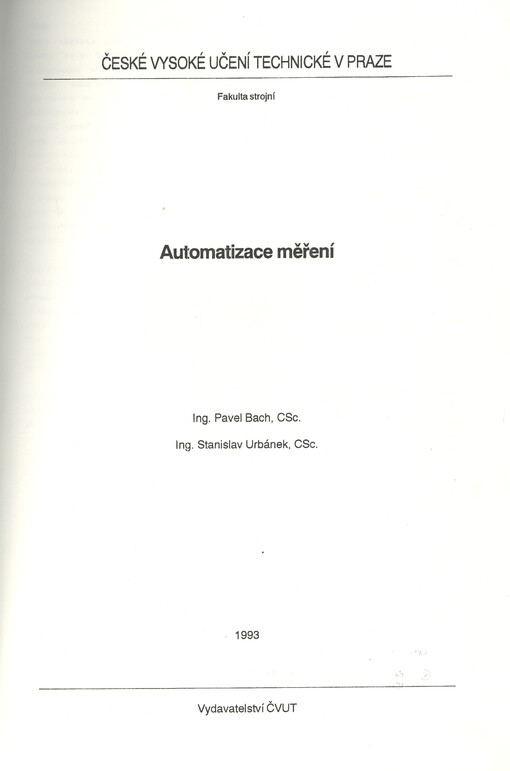 Automatizace měření