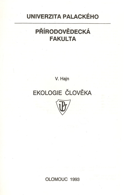 Ekologie člověka