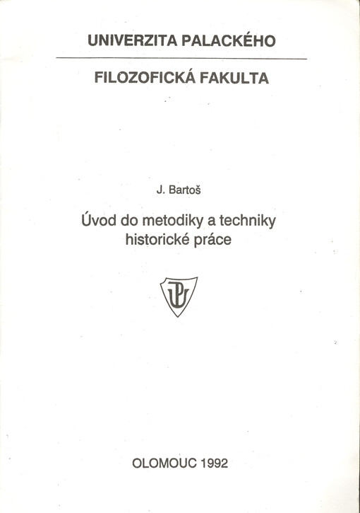 Úvod do metodiky a techniky historické práce