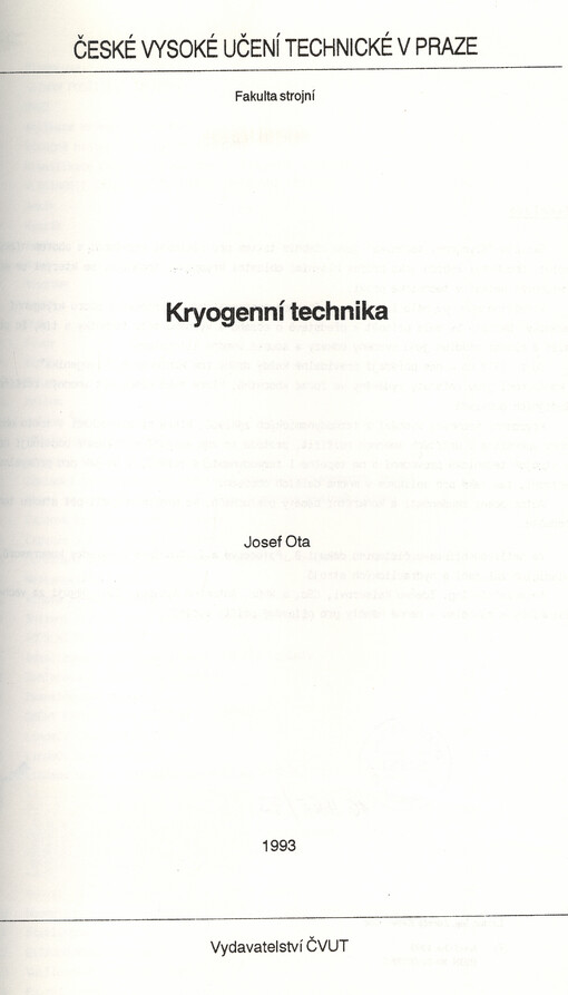 Kryogenní technika
