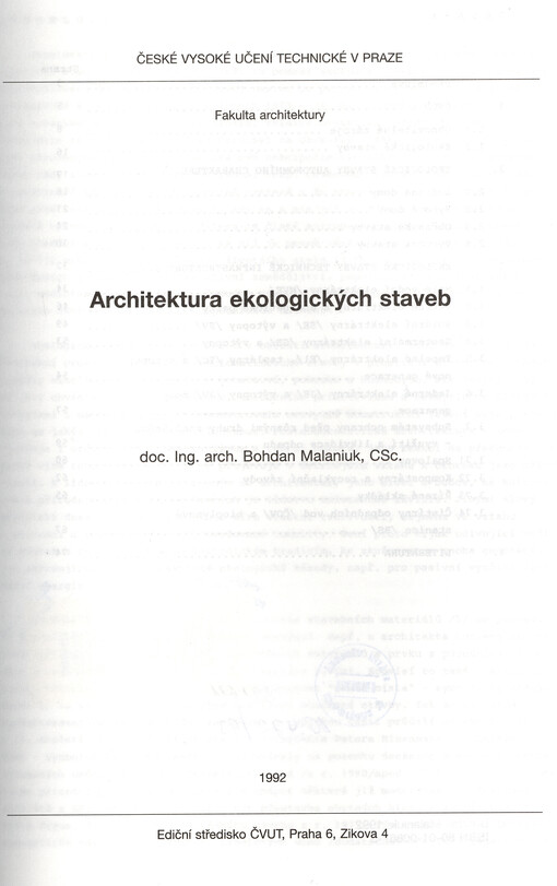 Architektura ekologických staveb