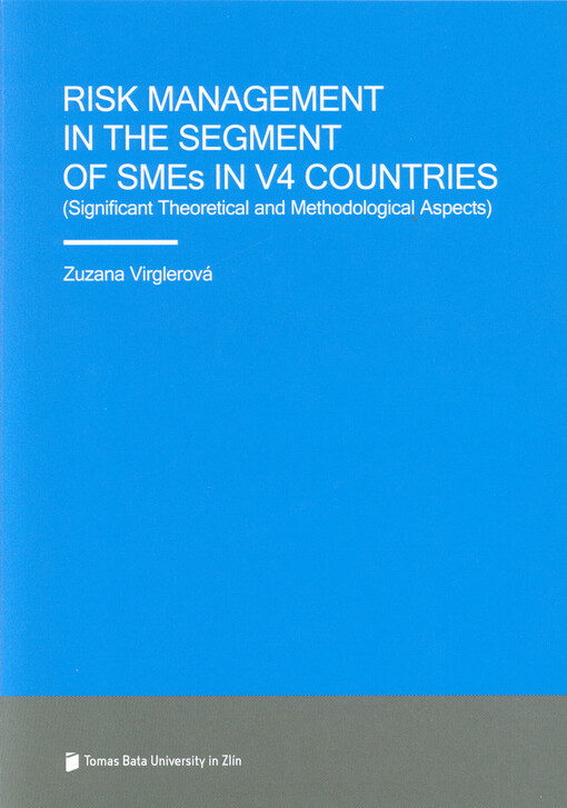 Risk management in the segment of SMEs in V4 countries : (significant theoretical and methodological aspects)
