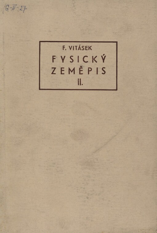 Fysický zeměpis.2. díl,Pevnina