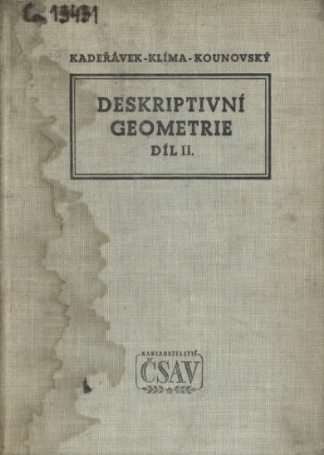 Deskriptivní geometrie