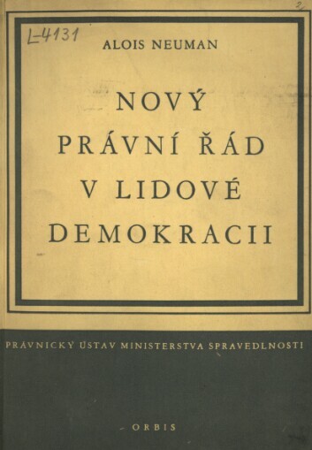 Nový právní řád v lidové demokracii