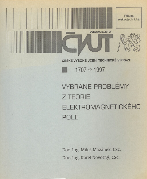 Vybrané problémy z teorie elektromagnetického pole