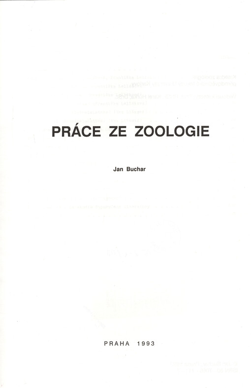 Práce ze zoologie