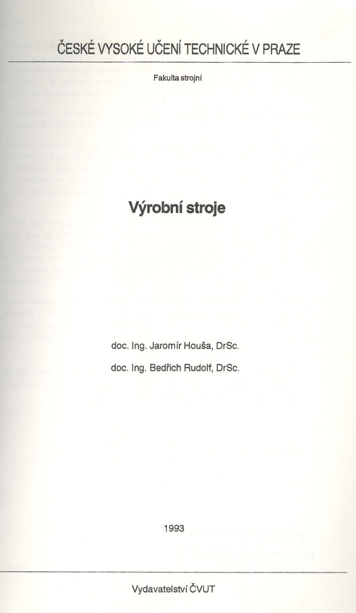 Výrobní stroje