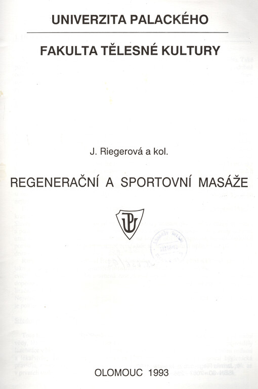 Regenerační a sportovní masáže