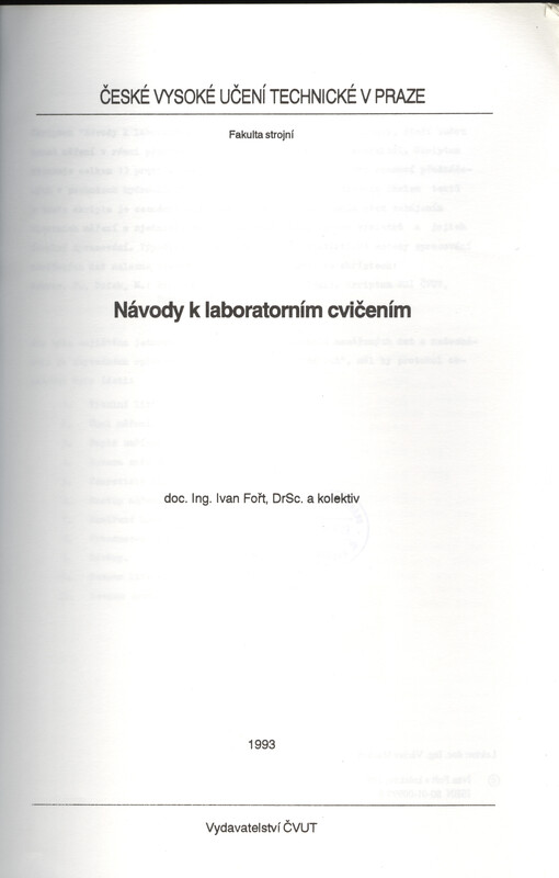 Návody k laboratorním cvičením