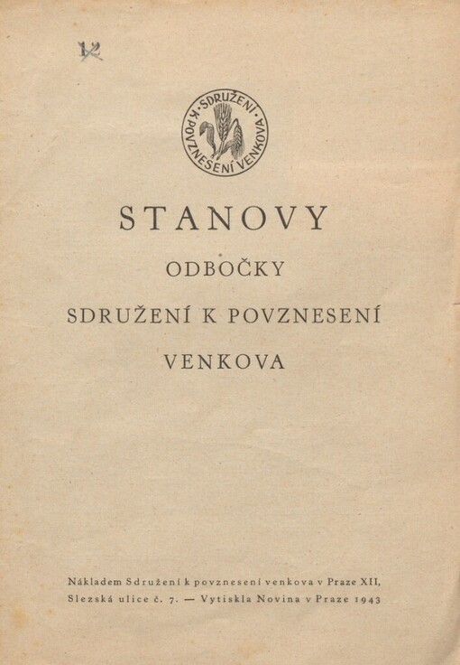 Stanovy odbočky Sdružení k povznesení venkova