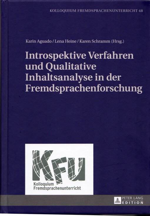 Introspektive Verfahren und qualitative Inhaltsanalyse in der Fremdsprachenforschung