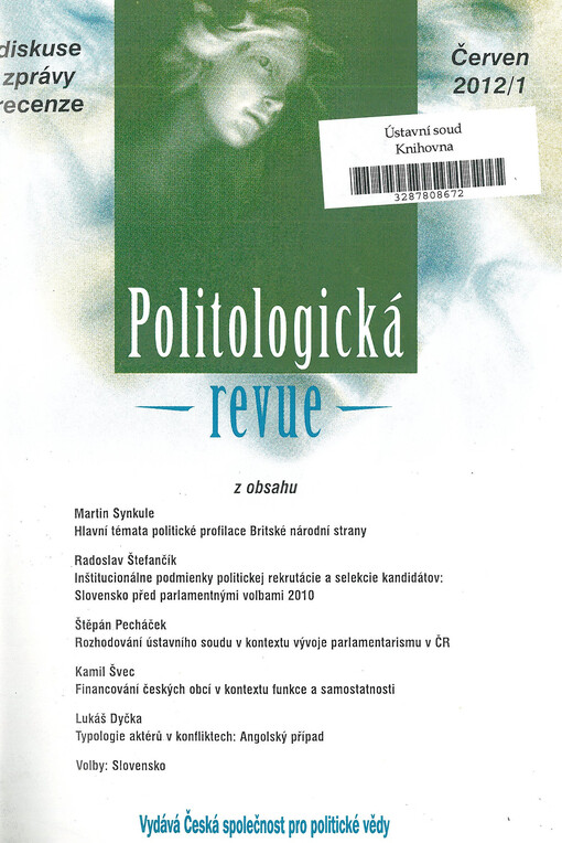 Politologická revue : diskuse - zprávy - recenze