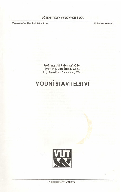 Vodní stavitelství