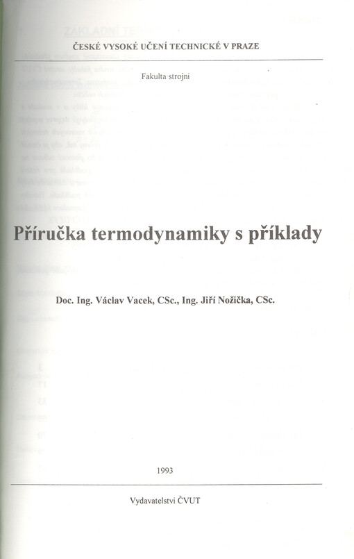 Příručka termodynamiky s příklady
