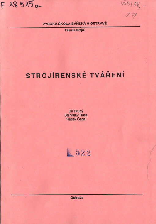 Strojírenské tváření