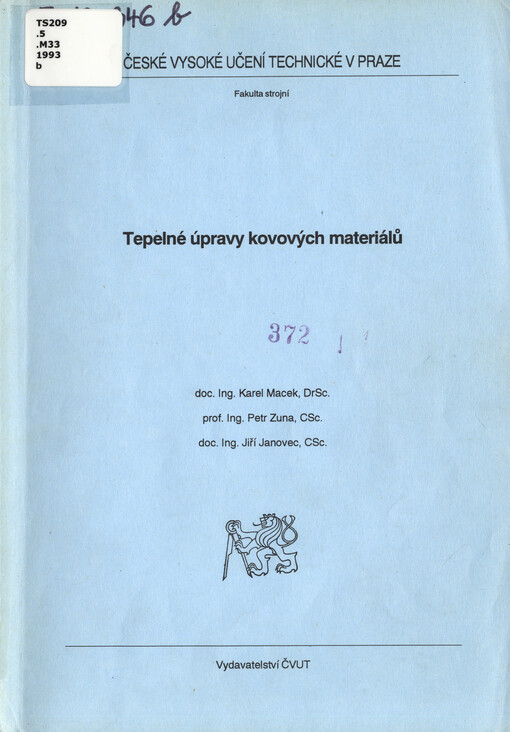 Tepelné úpravy kovových materiálů