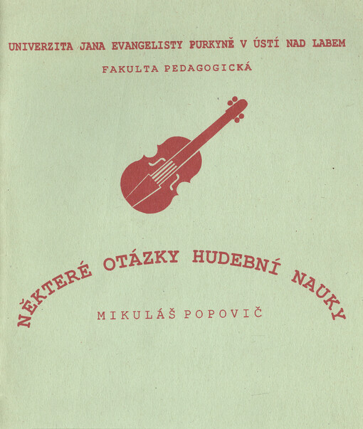 Některé otázky hudební nauky
