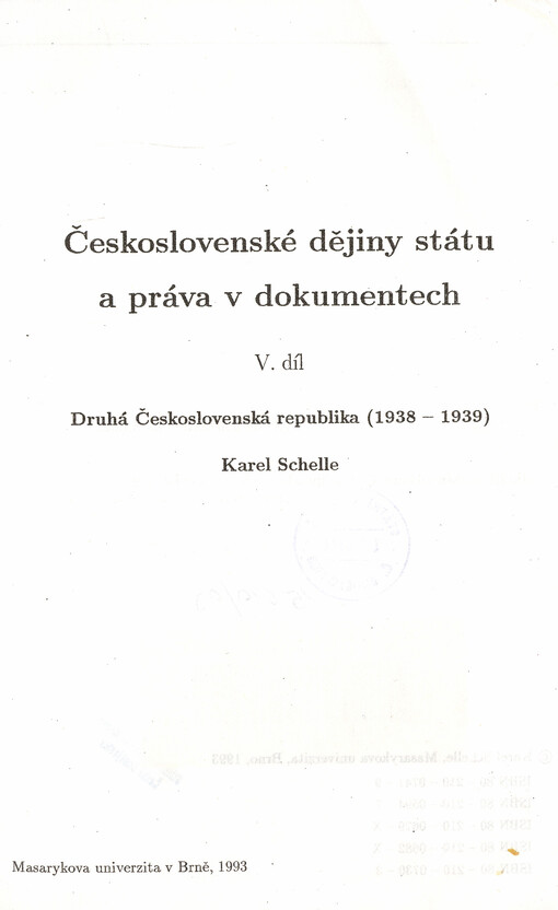 Československé dějiny státu a práva v dokumentech