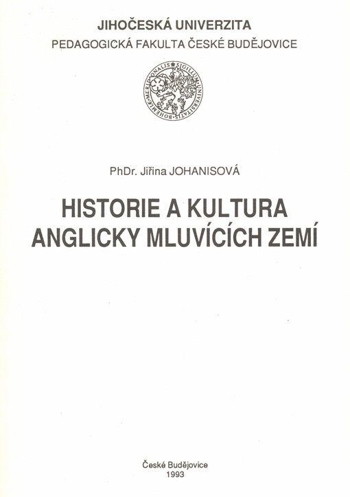 Historie a kultura anglicky mluvících zemí