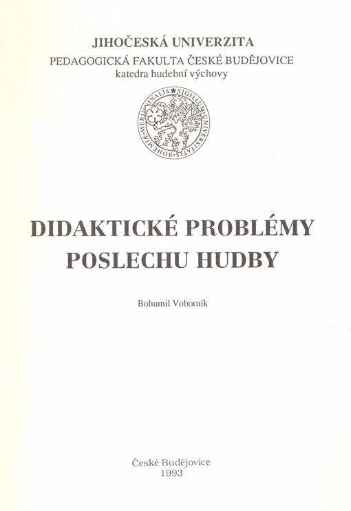 Didaktické problémy poslechu hudby