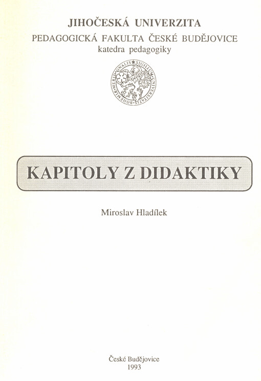 Kapitoly z didaktiky
