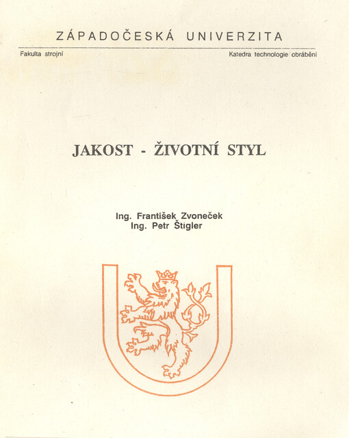 Jakost - životní styl