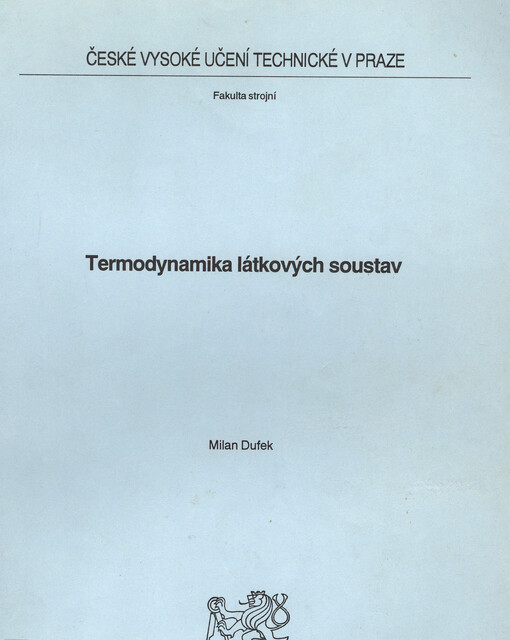 Termodynamika látkových soustav