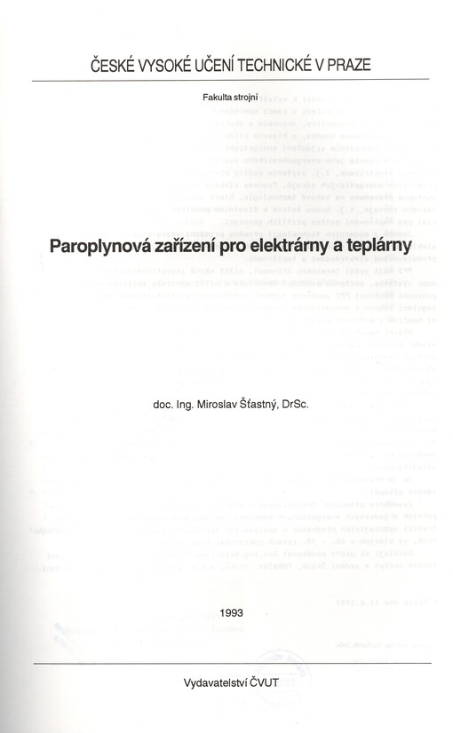 Paroplynová zařízení pro elektrárny a teplárny