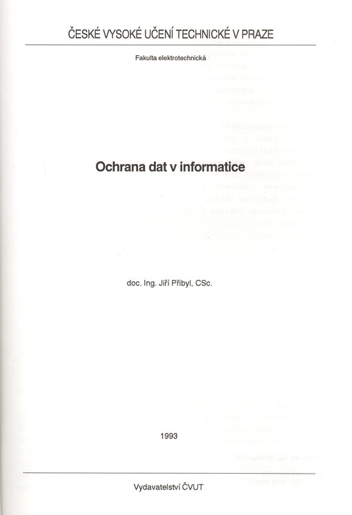 Ochrana dat v informatice