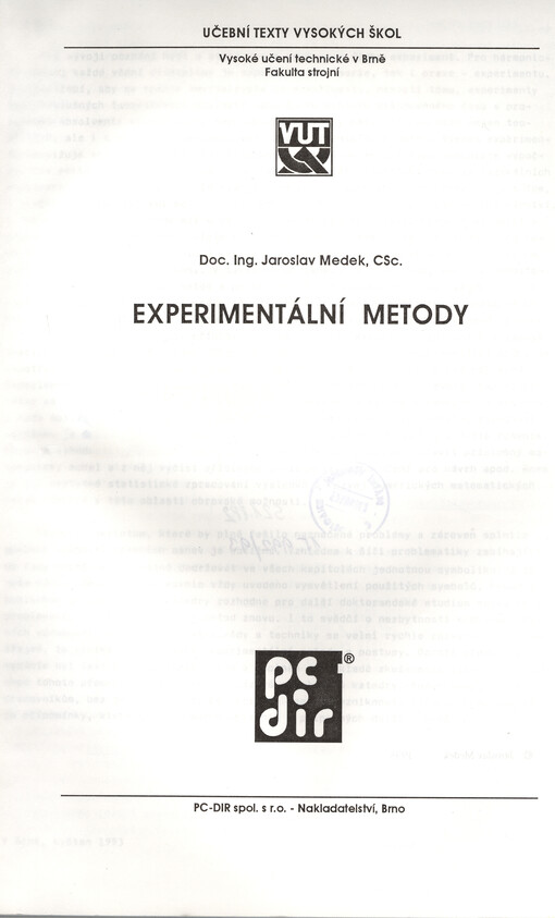 Experimentální metody