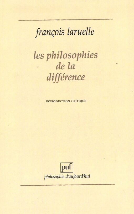 Les philosophies de la différence