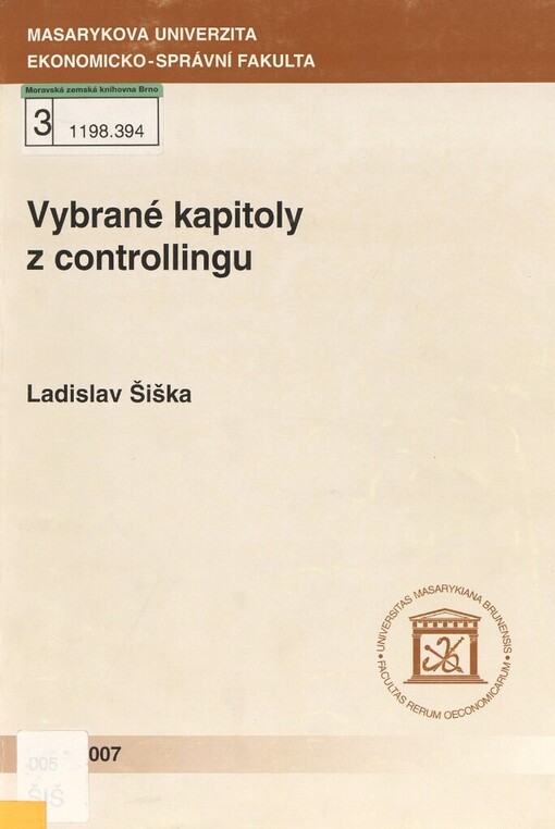 Vybrané kapitoly z controllingu