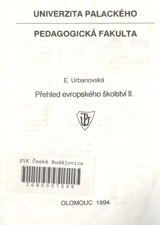 Přehled evropského školství II.