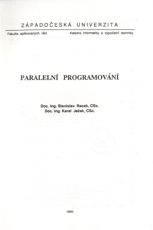 Paralelní programování