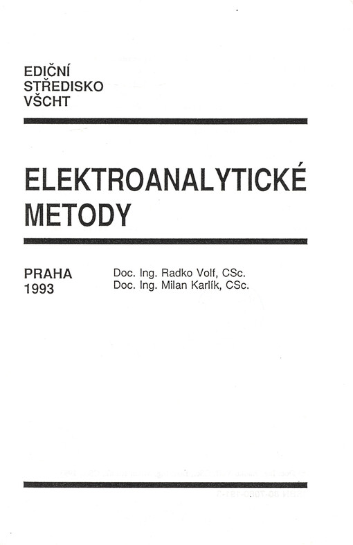 Elektroanalytické metody