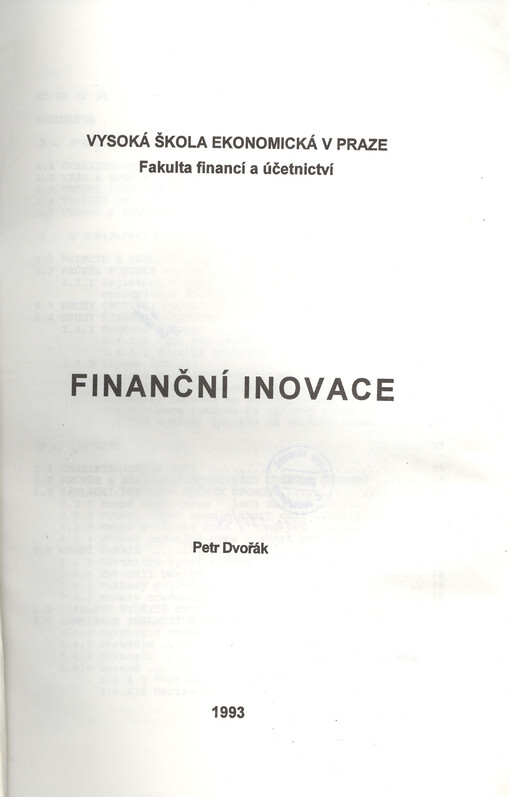 Finanční inovace