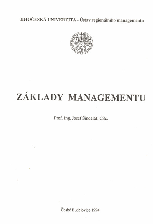 Základy managementu