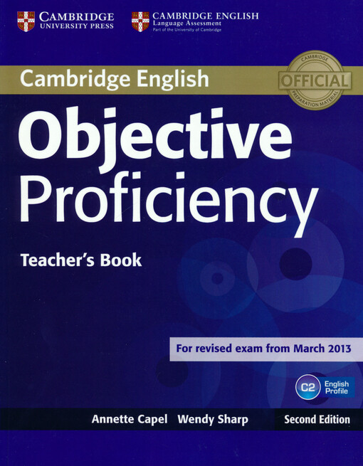 Cambridge English :objective proficiency, teacher’s book