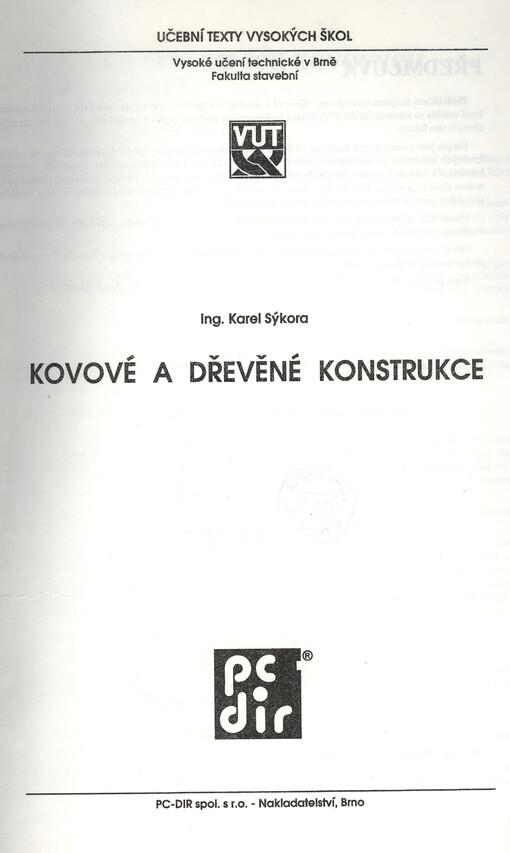 Kovové a dřevěné konstrukce