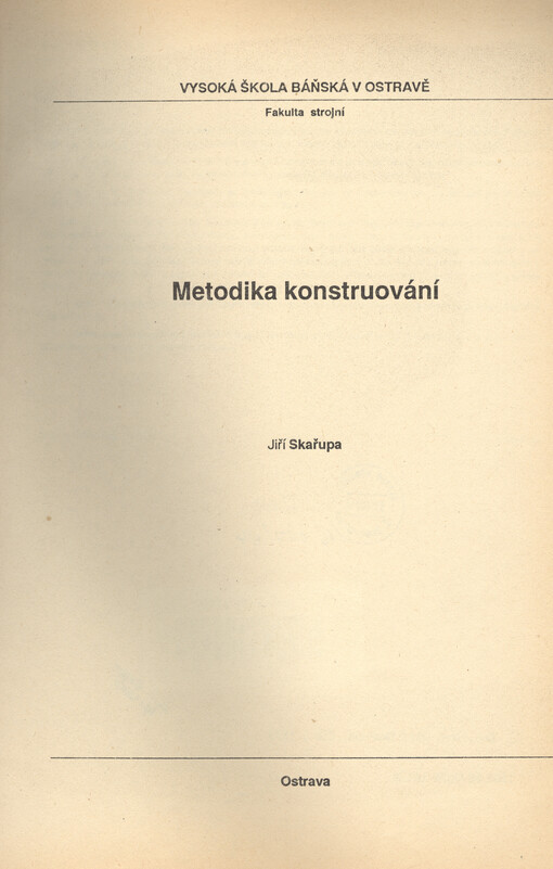 Metodika konstruování