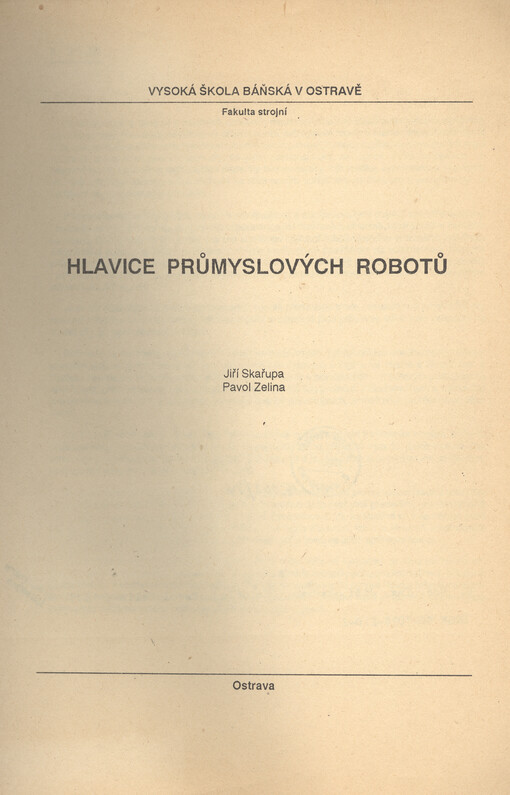 Hlavice průmyslových robotů