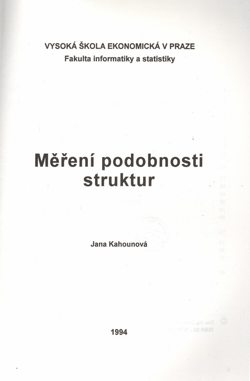 Měření podobnosti struktur