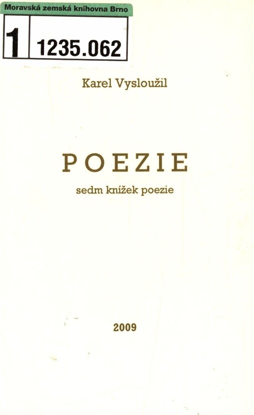 Poezie: sedm knížek poezie